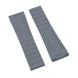 22mm, 24mm Gray FKM Rubber CTS Watch Strap For Breitling