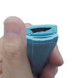 22mm Curved End Sky Blue FKM Rubber Watch Strap For Patek Philippe Aquanaut