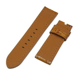 22mm, 24mm, 26mm Copper Brown Alligator Leather Watch Strap For Panerai