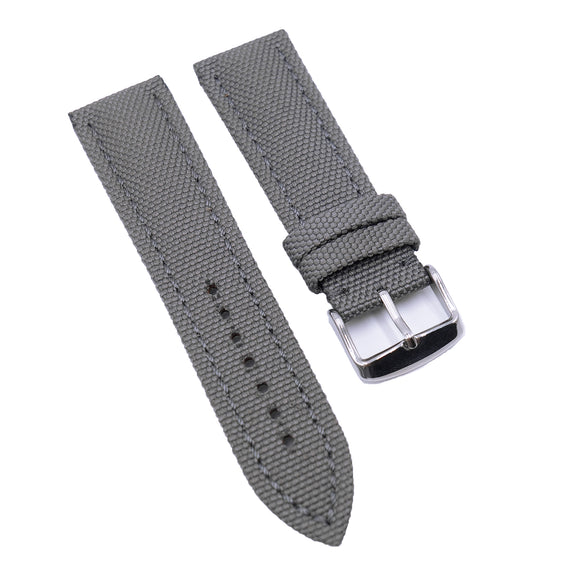 23mm Gray Nylon Watch Strap For Blancpain Fifty Fathoms