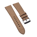 20mm, 22mm Beige Babele Leather Watch Strap