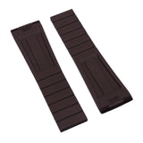 22mm, 24mm Brown FKM Rubber CTS Watch Strap For Breitling