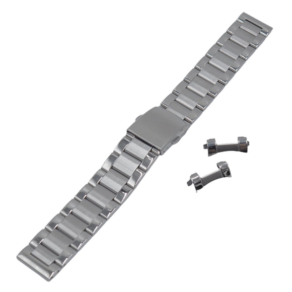 18mm, 20mm, 22mm Straight End Stainless Steel Watch Strap, Quick Adjustment, Model 7