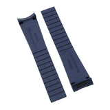 20mm Curved End Navy Blue FKM Rubber CTS Watch Strap For Tudor Black Bay 58