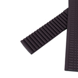 21mm, 22mm Curved End Brown FKM Rubber Watch Strap For Patek Philippe Aquanaut