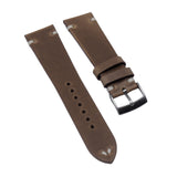 20mm, 22mm Vintage Style Natural Brown Chromexcel Horween Leather Watch Strap