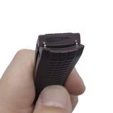 21mm, 22mm Curved End Brown FKM Rubber Watch Strap For Patek Philippe Aquanaut