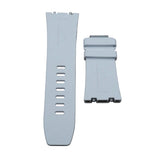 28mm Nylon Grain White FKM Rubber Watch Strap For Audemars Piguet Royal Oak Offshore 15720