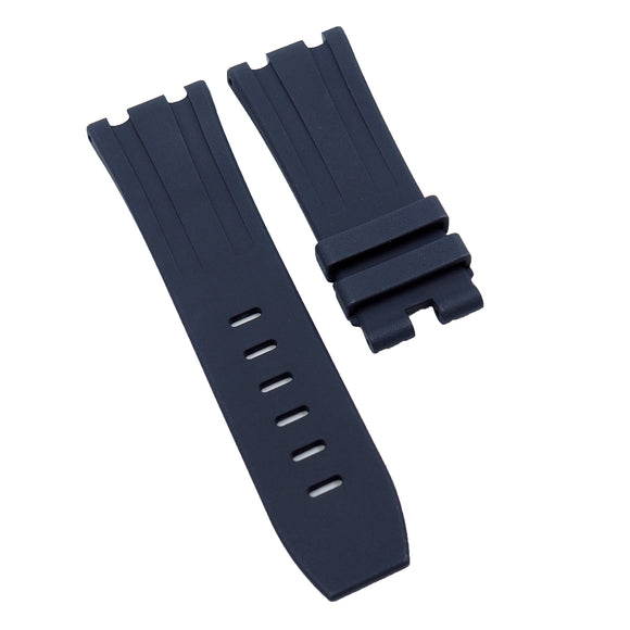 【GM】 28mm Navy Blue FKM Rubber Watch Strap For Audemars Piguet Royal Oak Offshore 42mm
