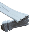 28mm Nylon Grain White FKM Rubber Watch Strap For Audemars Piguet Royal Oak Offshore 15720