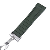 22mm Army Green Rubber CTS Watch Strap For Breitling