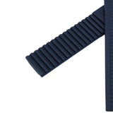 21mm, 22mm Curved End Navy Blue FKM Rubber Watch Strap For Patek Philippe Aquanaut