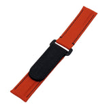 20mm Orange Nylon Watch Strap For Rolex, Velcro Style