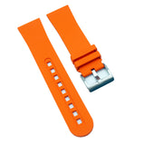 23mm Orange FKM Rubber Watch Strap For Blancpain Fifty Fathoms