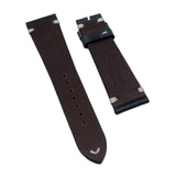 20mm, 22mm Vintage Style Dark Blue Chromexcel Horween Leather Watch Strap