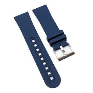 23mm Navy Blue FKM Rubber Watch Strap For Blancpain Fifty Fathoms
