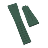 20mm, 22mm Green FKM Rubber Watch Strap and End link For Tudor Black Bay 41mm / BB58