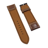 22mm Black Pueblo Leather Watch Strap For Jaeger-LeCoultre Reverso