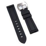 22mm Black Digital Camo Rubber Watch Strap For Panerai
