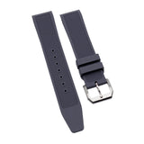 20mm Curved End Gray FKM Rubber Watch Strap For IWC Portugieser