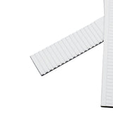 21mm, 22mm Curved End White FKM Rubber Watch Strap For Patek Philippe Aquanaut