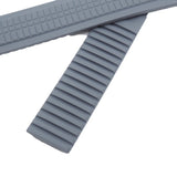 21mm Curved End Gray FKM Rubber Watch Strap For Patek Philippe Aquanaut