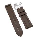 22mm Brown Digital Camo Rubber Watch Strap For Panerai