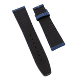 21mm Admiral Blue Suede Leather Watch Strap For IWC