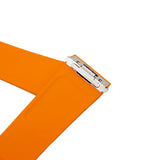 21mm Orange FKM Rubber Watch Strap For Cartier Santos Model, Quick Switch System