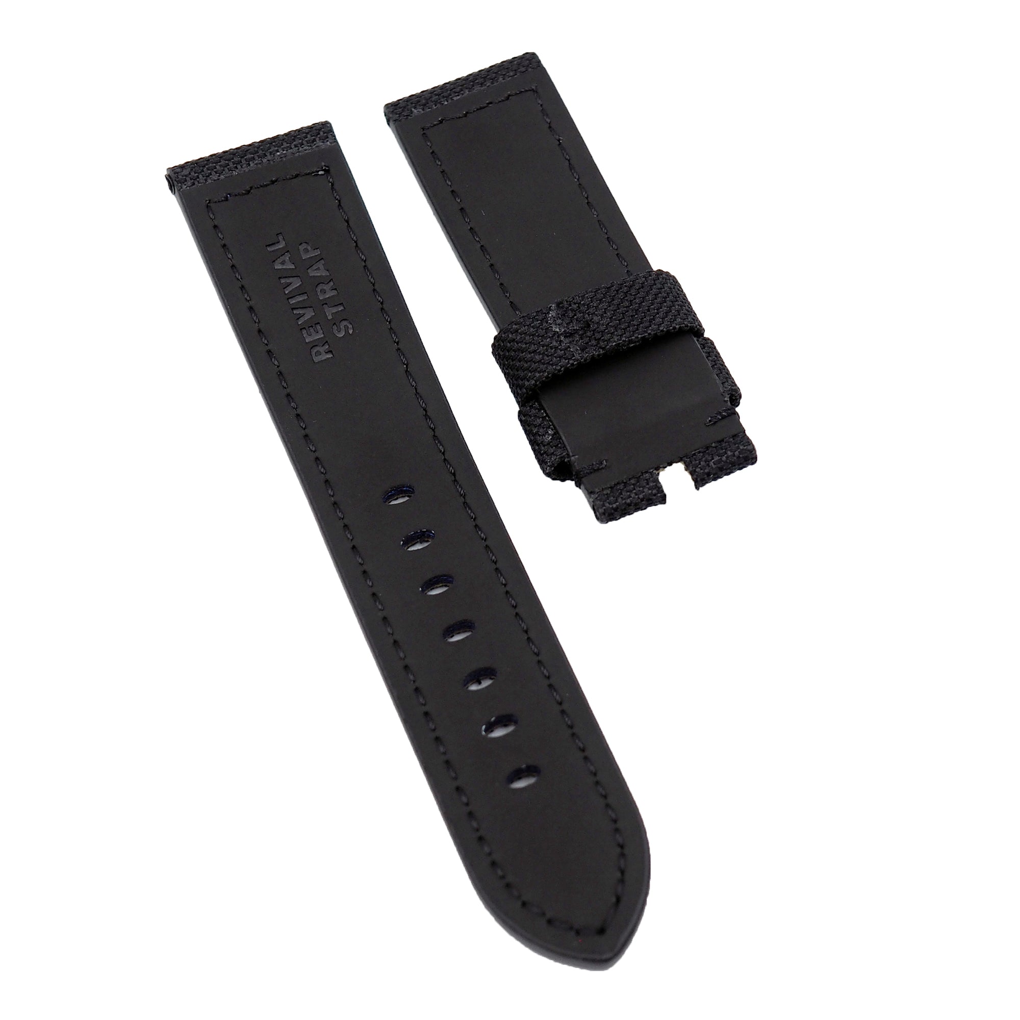 24mm, 26mm Black Nylon Watch Strap For Panerai – Revival Strap