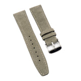 21mm Rhinoceros Grey Suede Leather Watch Strap For IWC