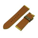 22mm, 24mm, 26mm Yellow Lizard Leather Watch Strap For Panerai