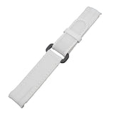 20mm Curved End White Nylon Watch Strap For Rolex, Velcro Style