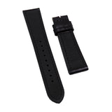 19mm, 21mm Black Cordovan Leather Watch Strap