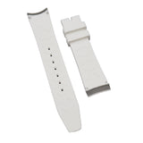 20mm Curved End White FKM Rubber Watch Strap For IWC Portugieser