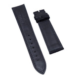 21mm Black Stripe Pattern Canvas Watch Strap