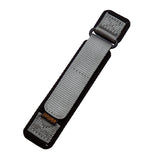 18mm, 20mm, 22mm Gray Nylon Velcro Watch Strap, Quick Release