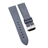 21mm Gray Stripe Pattern Canvas Watch Strap