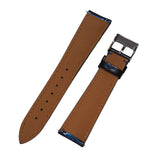 18mm, 19mm, 20mm, 21mm, 22mm Gradient Blue & Black Cordovan Leather Watch Strap