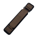 18mm, 20mm, 22mm Brown Nylon Velcro Watch Strap, Quick Release
