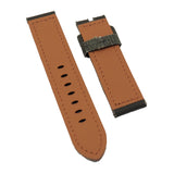 22mm, 23mm, 24mm Military Style Jungle Green Canvas Watch Strap