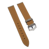 14mm, 16mm, 18mm Etoupe Gray Litchi Grain Calf Leather Watch Strap