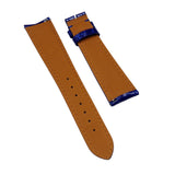 18mm, 19mm, 20mm, 21mm, 22mm Sapphire Blue Alligator Leather Watch Strap
