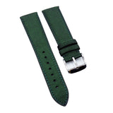 21mm Green Stripe Pattern Canvas Watch Strap