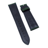 21mm Green Stripe Pattern Canvas Watch Strap