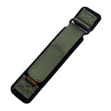 18mm, 20mm, 22mm Army Green Nylon Velcro Watch Strap, Quick Release