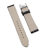 18mm, 20mm Black Stingray Leather Watch Strap