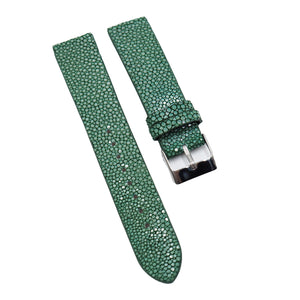 18mm, 20mm Green Stingray Leather Watch Strap