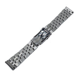 22mm, 24mm Straight End Stainless Steel Watch Strap, Polished, For Breitling