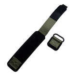 18mm, 20mm, 22mm Army Green Nylon Velcro Watch Strap, Quick Release